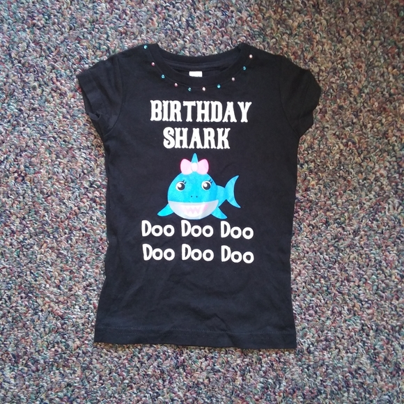 Rabbit Skins Other - Birthday Shark T-Shirt
